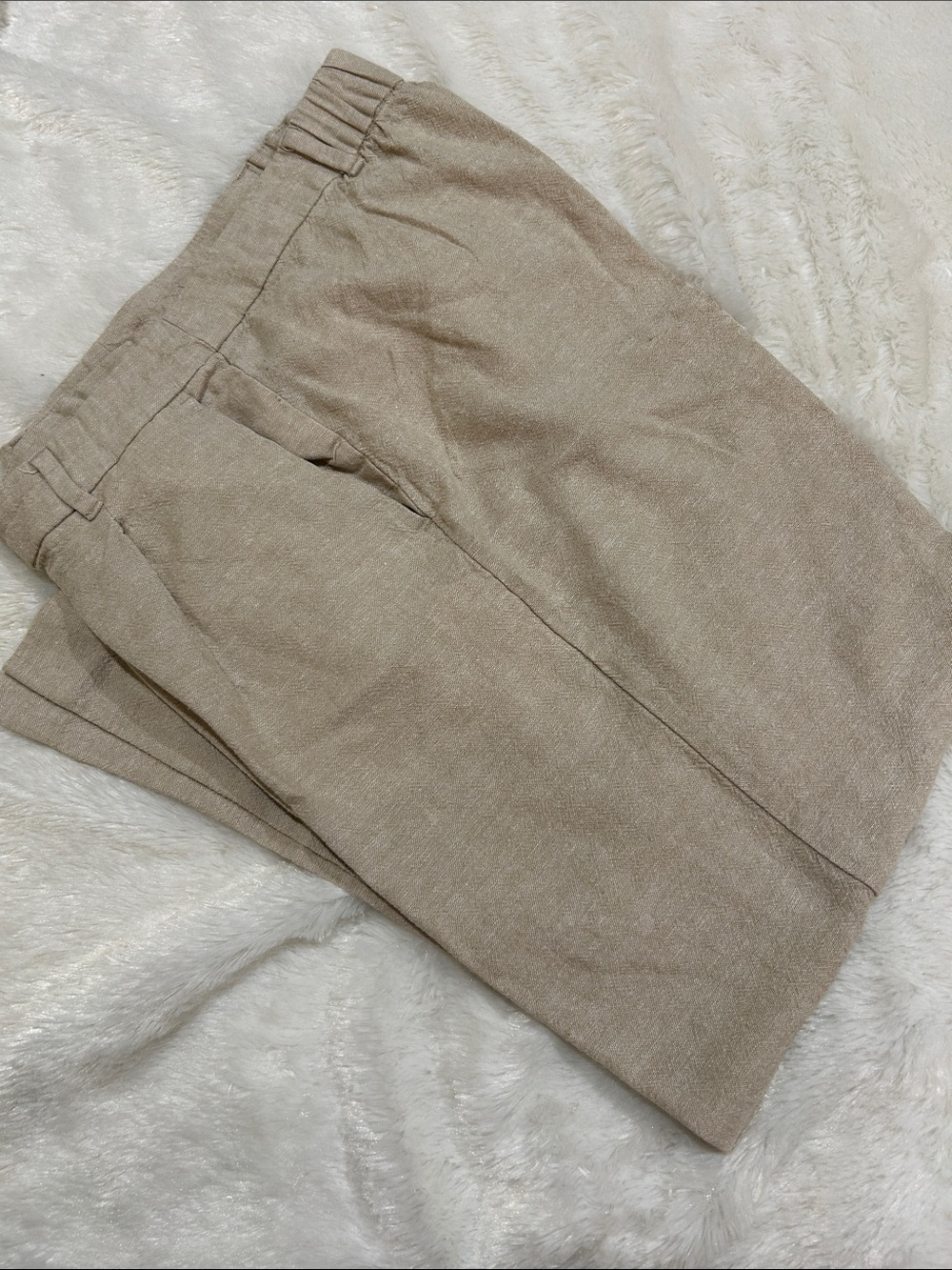 Old Navy Taylor wide leg linen blend trousers